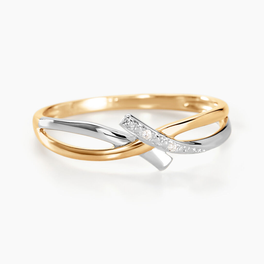 Bague Soukayna Or Bicolore Diamant