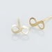 Boucles D'oreilles Puces Annie-francoise Infini Or Jaune - Clous d'oreilles Femme | Histoire d’Or
