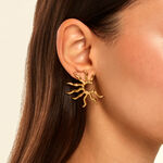 Boucles D'Oreilles Puces Mermaid Acier Jaune - Boucles d'oreilles fantaisie Femme | Histoire d&rsquo;Or