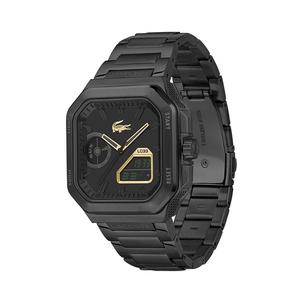 Montre Lacoste Lc33 Square Noir - Montres Homme | Histoire d&rsquo;Or