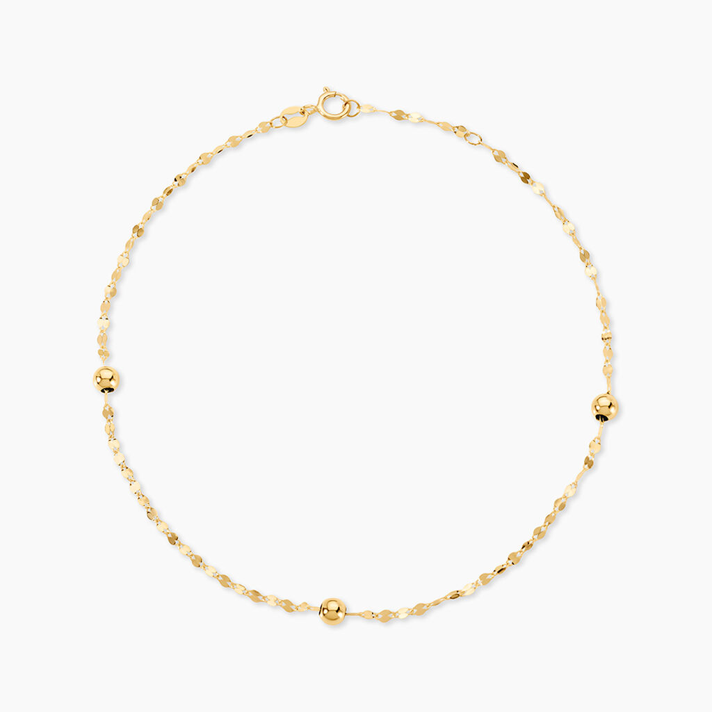 Cha&icirc;ne De Cheville Plantie Or Jaune - Cha&icirc;nes de cheville Femme | Histoire d&rsquo;Or