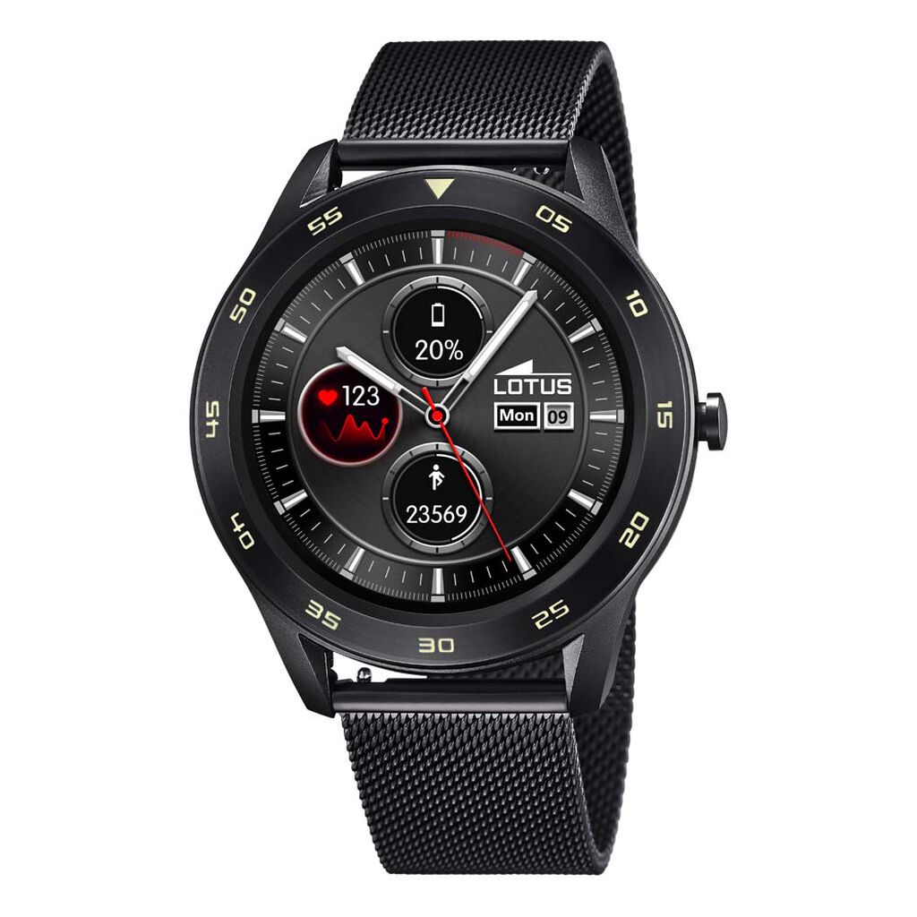 Coffret De Montre Lotus Connectée Smartwach Noir - Montres Homme | Histoire d’Or