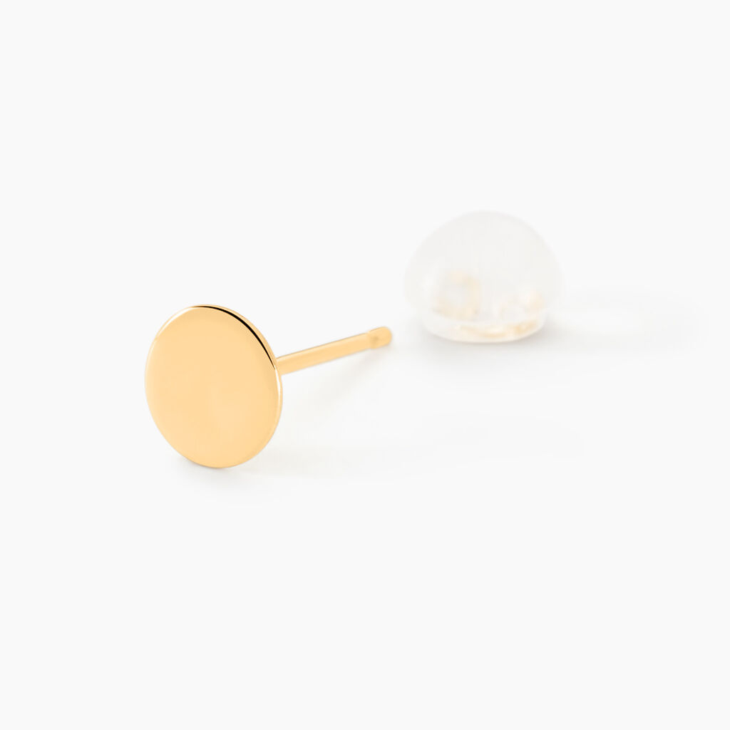 Boucles D'oreilles Puces Genovera Or Jaune - Clous d'oreilles Femme | Histoire d’Or