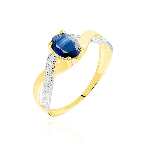 Bague Candice Or Jaune Saphir - Bagues solitaires Femme | Histoire d&rsquo;Or