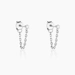 Bijoux D'oreilles Fantaisia Argent Blanc Oxyde De Zirconium - Boucles d'oreilles fantaisie Femme | Histoire d&rsquo;Or