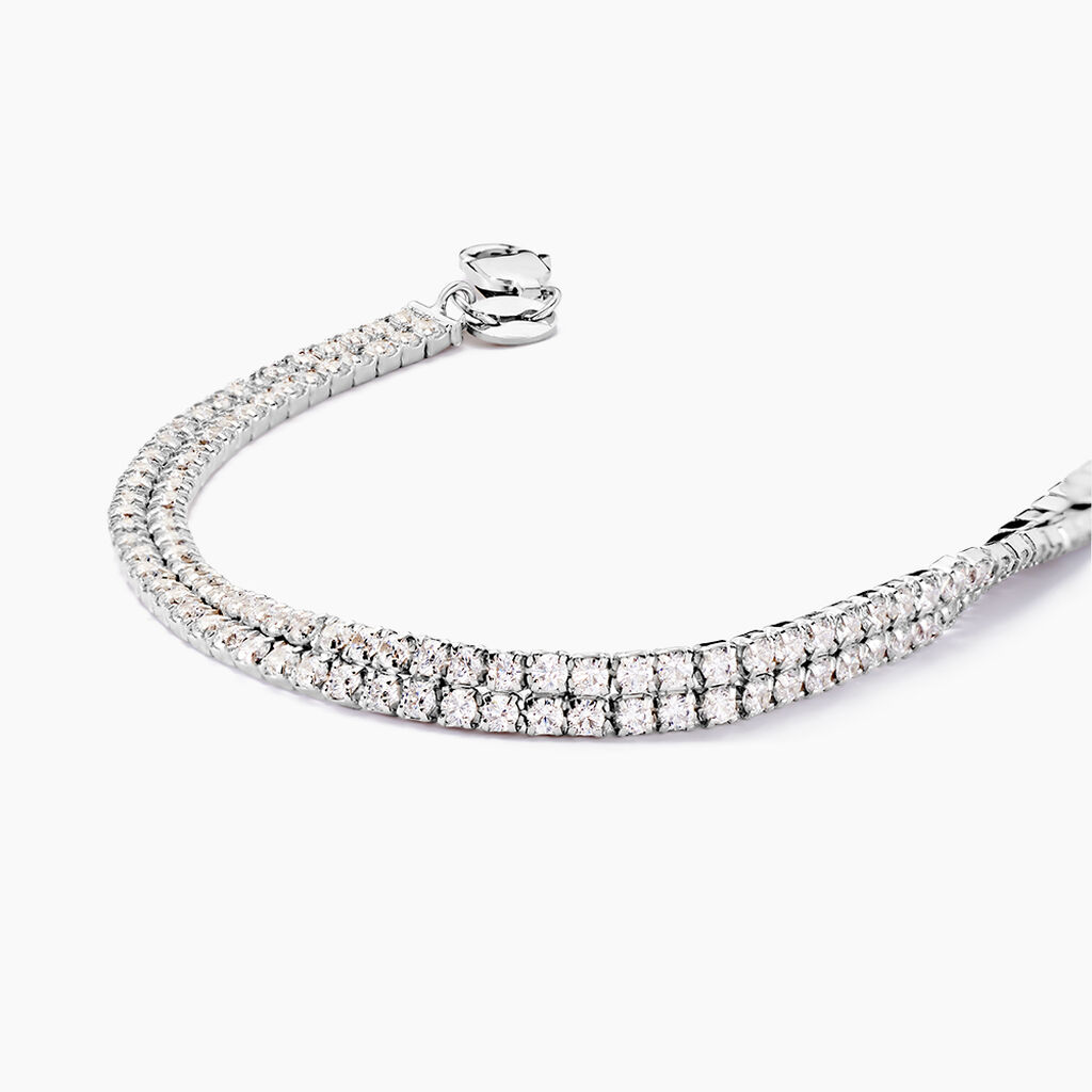 Bracelet Anthia Argent Blanc Oxyde De Zirconium - Bracelets Femme | Histoire d&rsquo;Or