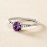 Bague Rio Argent Blanc Oxyde De Zirconium - Bagues solitaires Femme | Histoire d&rsquo;Or