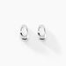 Boucles D'oreilles Puces Curve Argent Blanc - Boucles d'oreilles fantaisie Femme | Histoire d’Or