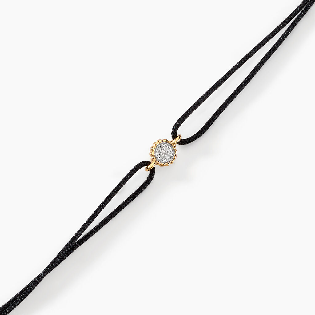 Bracelet Mon Premier Diamant Or Jaune Diamant - Bracelets cordon Femme | Histoire d&rsquo;Or