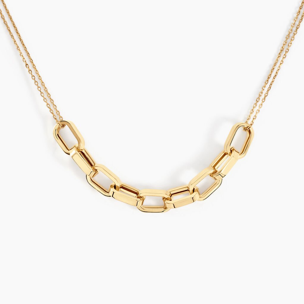 Collier Linkora Or Jaune - Bijoux sans pierre Femme | Histoire d&rsquo;Or