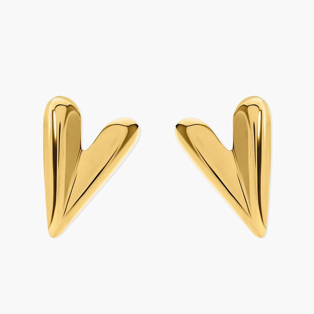 Bijoux D'Oreilles Naemia Acier Jaune - Boucles d'oreilles fantaisie Femme | Histoire d&rsquo;Or