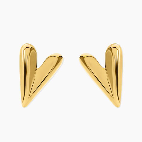 Bijoux D'Oreilles Naemia Acier Jaune - Boucles d'oreilles fantaisie Femme | Histoire d&rsquo;Or