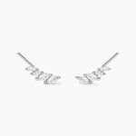Bijoux D'oreilles Juanie Argent Blanc Oxyde De Zirconium - Boucles d'oreilles fantaisie Femme | Histoire d&rsquo;Or