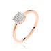 Bague Princesse Or Rose Diamant - Bagues avec pierre Femme | Histoire d’Or