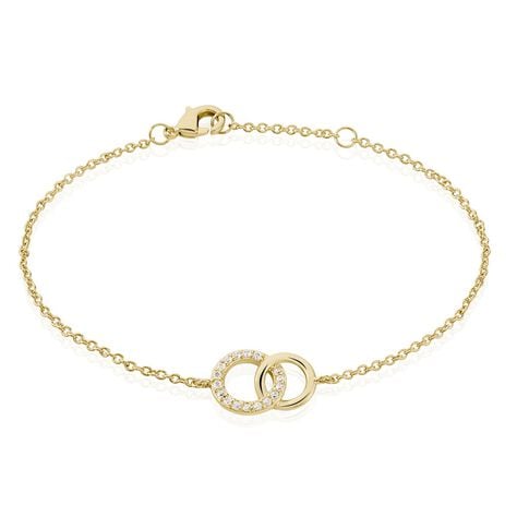 Bracelet Poeae Plaqué Or Jaune Oxyde De Zirconium - Bracelets Femme | Histoire d’Or
