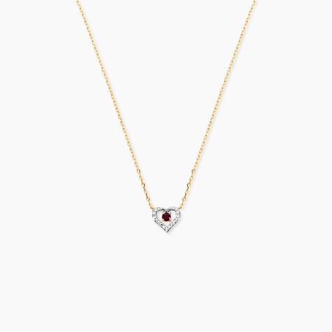 Collier Bengt Or Jaune Rubis Diamant - Colliers Femme | Histoire d&rsquo;Or