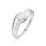 Bague Armelle Or Blanc Oxyde - Bagues solitaires Femme | Histoire d&rsquo;Or