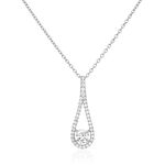 Collier Antonietta Argent Blanc Oxyde De Zirconium - Colliers fantaisie Femme | Histoire d&rsquo;Or