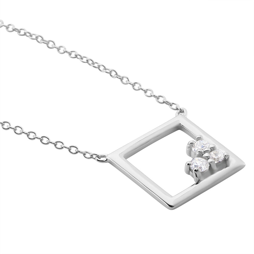 Collier Argent Mettild Oxydes De Zirconium - Colliers Coeur Femme | Histoire d’Or
