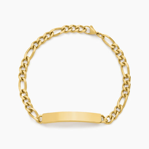 Bracelet Identitée Jimmy Acier Jaune - Gourmettes Homme | Histoire d’Or