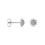 Boucles D'oreilles Puces Platine Alden Diamants - Clous d'oreilles Femme | Histoire d&rsquo;Or