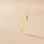 Collier Indian Nature Feuilles Or Jaune - Colliers Femme | Histoire d&rsquo;Or