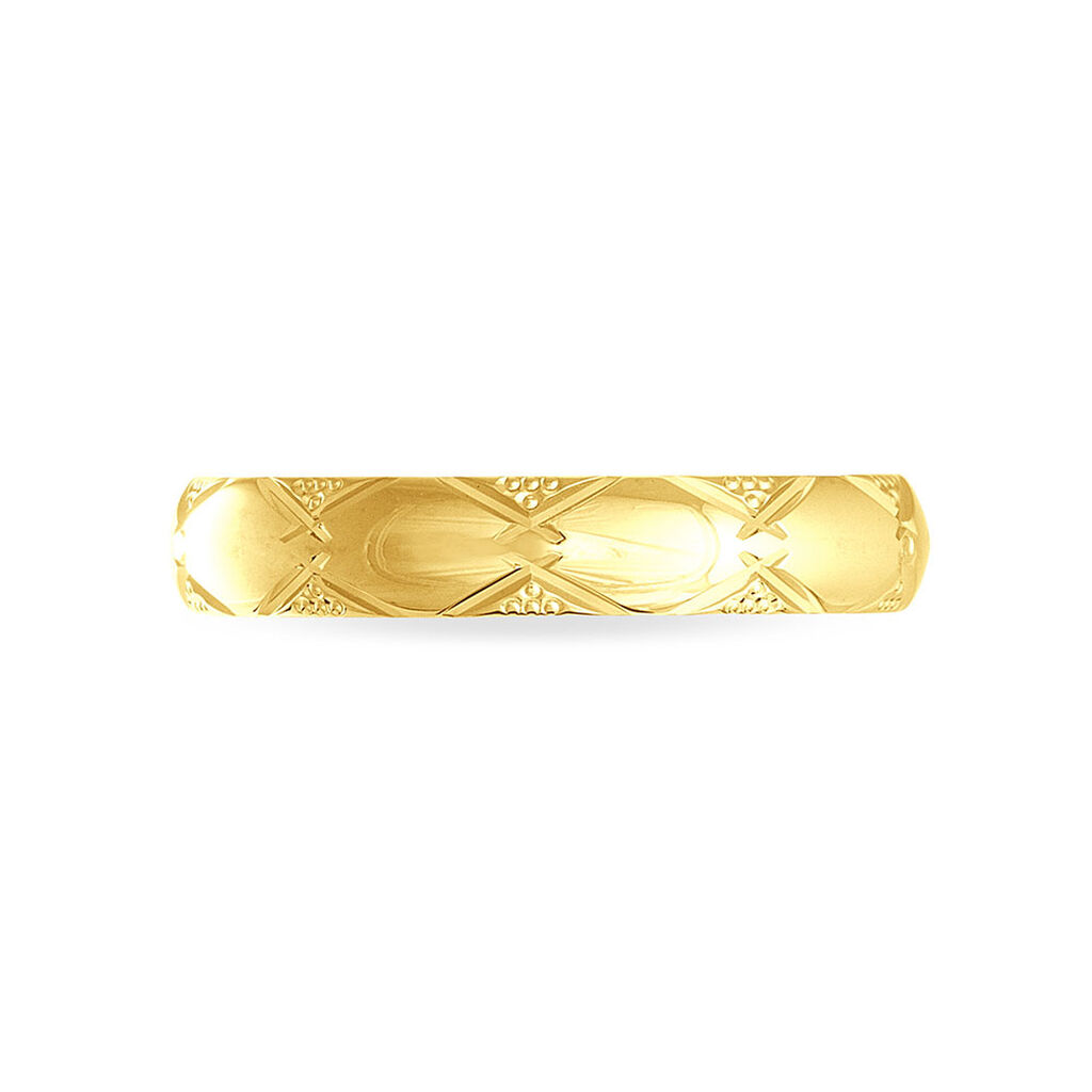 Alliance Harmonie Demi Jonc Classique Or Jaune - Alliances Famille | Histoire d’Or