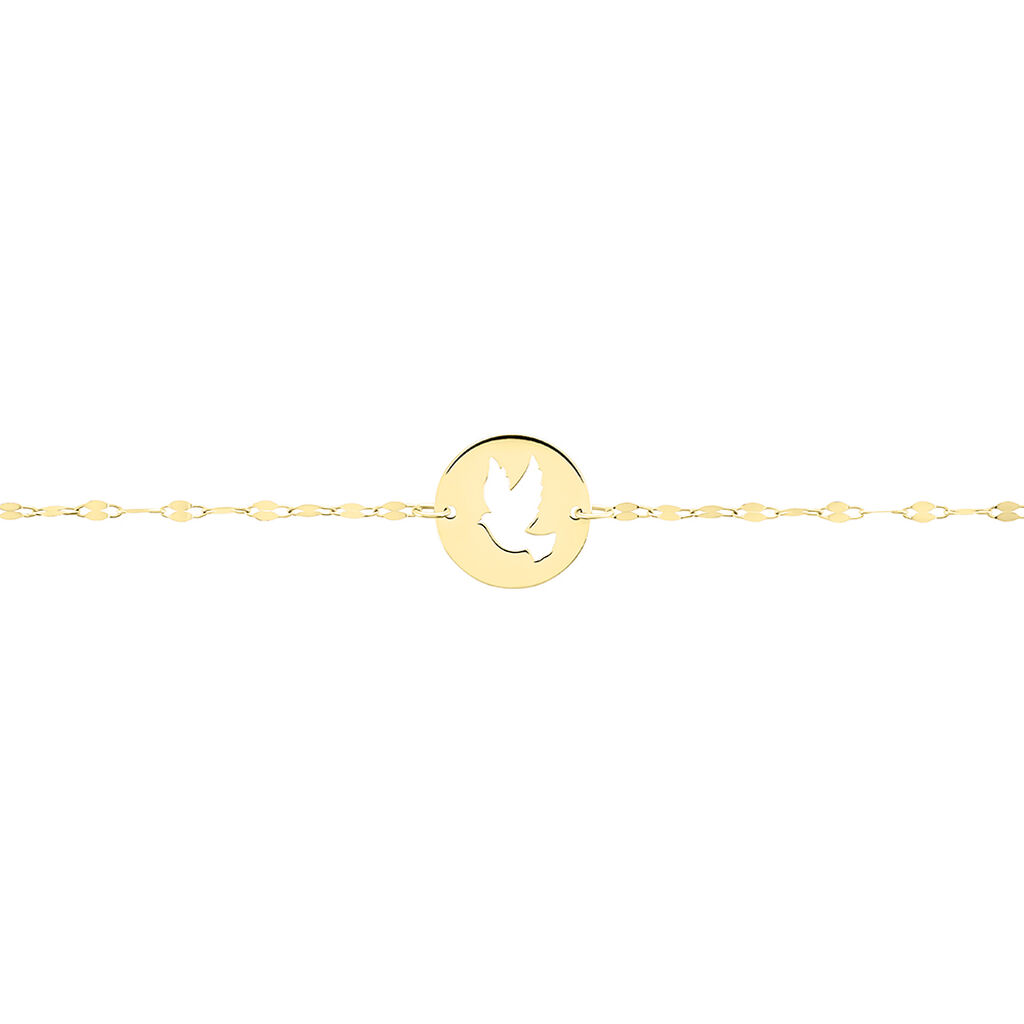 Bracelet Columban Or Jaune - Pendentifs Baptême Famille | Histoire d’Or