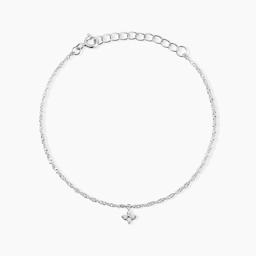Bracelet Leonne Argent Blanc Oxyde De Zirconium - Bracelets Femme | Histoire d&rsquo;Or