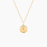 Pendentif Vierge Rond Diamante Or Jaune - Pendentifs Communion Unisex | Histoire d&rsquo;Or