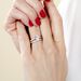 Solitaire Aarone Or Blanc Oxyde - Bagues solitaires Femme | Histoire d’Or