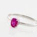 Bague Lily Or Blanc Rubis - Bagues solitaires Femme | Histoire d’Or