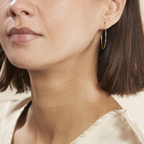Créoles Dominae Flexible Or Jaune - Boucles d'oreilles créoles Femme | Histoire d’Or