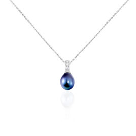 Collier Sara-luna Argent Blanc Perle De Culture Et Oxyde De Zirconium - Colliers fantaisie Femme | Histoire d’Or