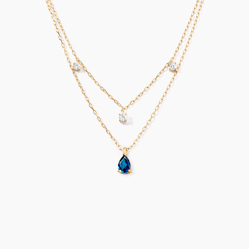 Collier Vasilisa Or Jaune Topaze Oxyde De Zirconium - Colliers Femme | Histoire d&rsquo;Or