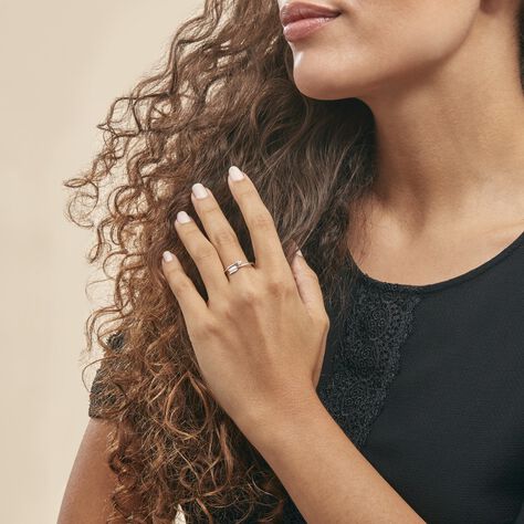 Bague Fleche Or Blanc Diamant - Bagues avec pierre Femme | Histoire d’Or