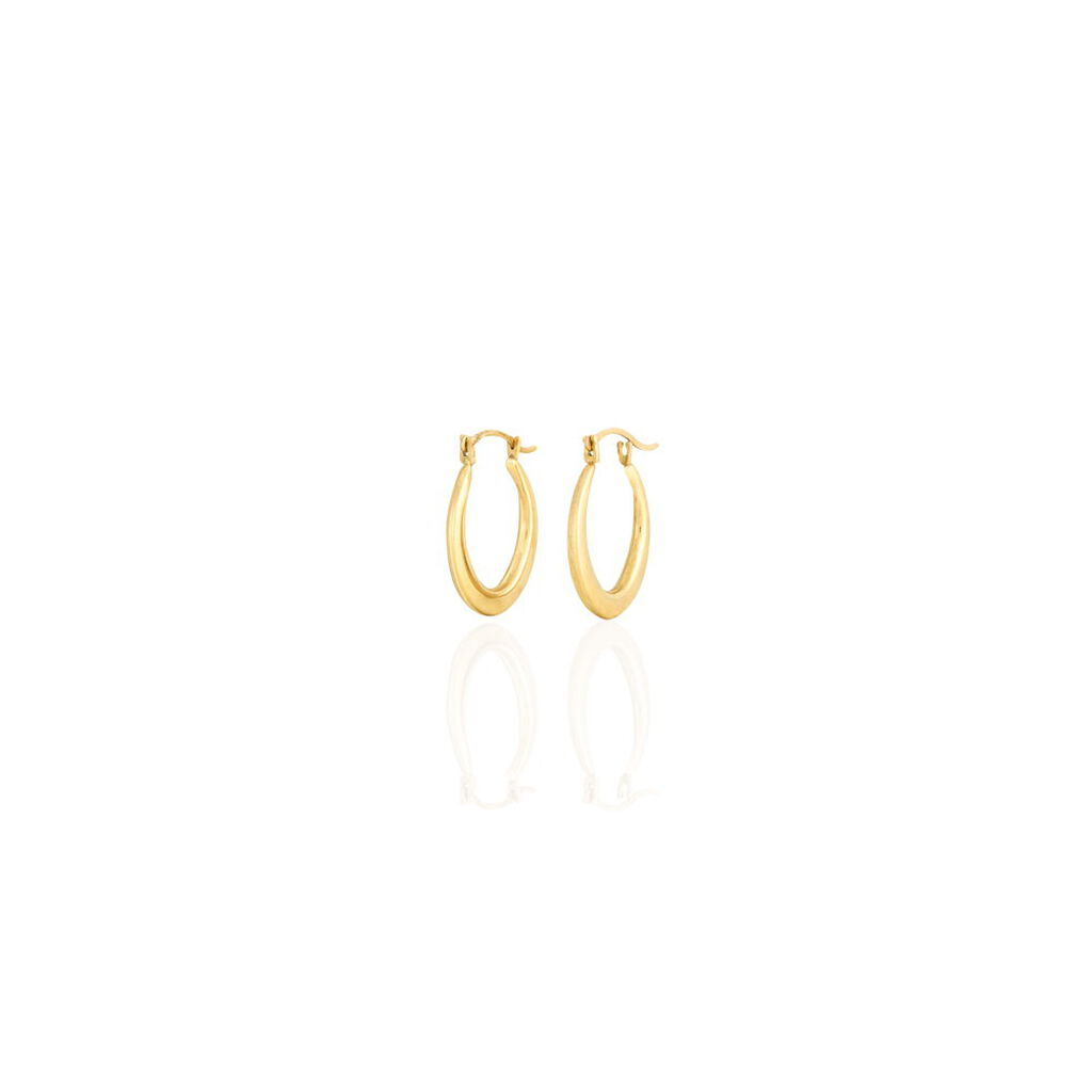 Créoles Telya Or Jaune - Boucles d'oreilles créoles Femme | Histoire d’Or