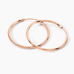 Cr&eacute;oles Argent Rose Olympia - Boucles d'oreilles cr&eacute;oles Femme | Histoire d&rsquo;Or