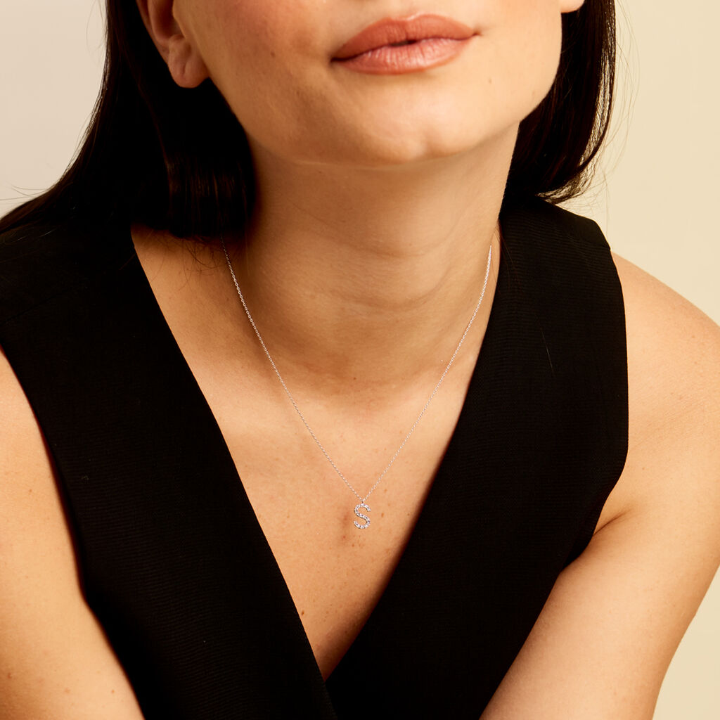 Collier Oran Or Blanc Diamant - Colliers Femme | Histoire d’Or
