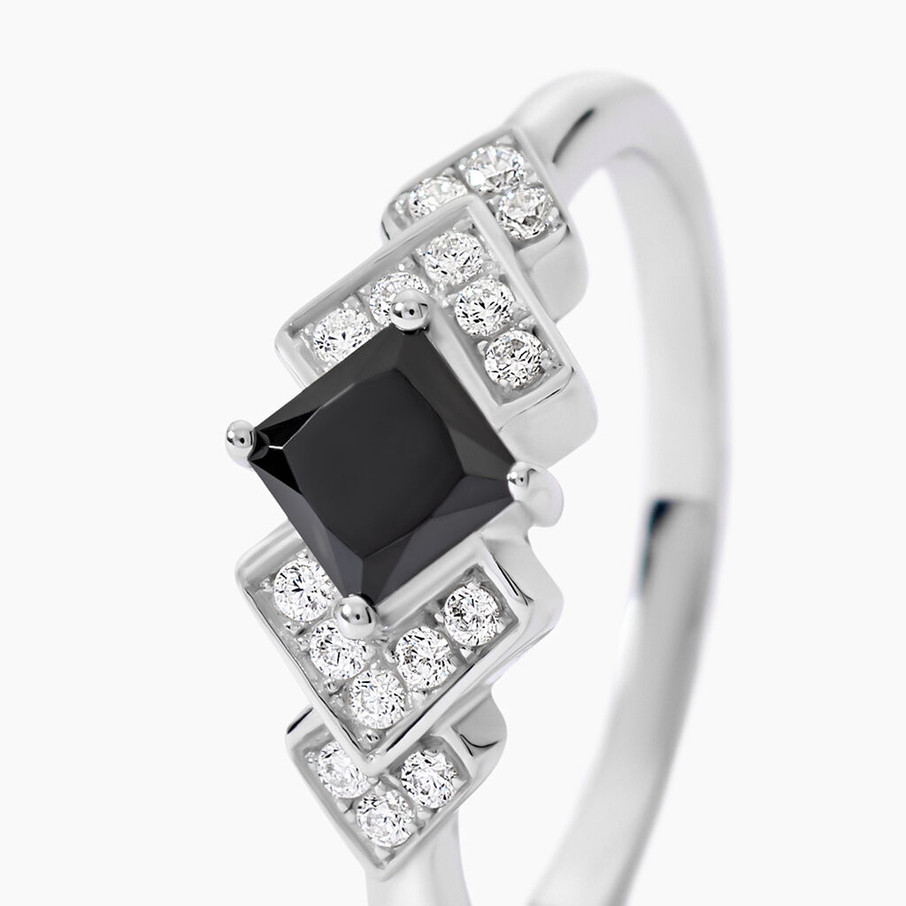 Bague Maymana Argent Blanc Oxyde De Zirconium - Bagues solitaires Femme | Histoire d&rsquo;Or