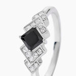 Bague Maymana Argent Blanc Oxyde De Zirconium - Bagues solitaires Femme | Histoire d&rsquo;Or
