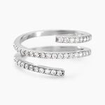 Bague Argent Blanc Bennett Oxydes De Zirconium - Bagues avec pierre Femme | Histoire d&rsquo;Or