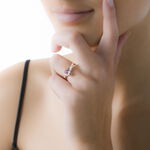 Bague Candice Or Jaune Saphir - Bagues solitaires Femme | Histoire d&rsquo;Or