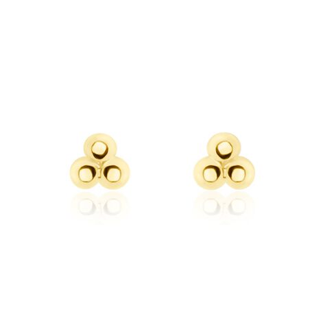 Boucles D'oreilles Puces Glen Or Jaune - Clous d'oreilles Femme | Histoire d’Or