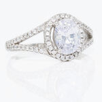 Bague Melyssa Argent Blanc Oxyde De Zirconium - Bagues solitaires Femme | Histoire d&rsquo;Or