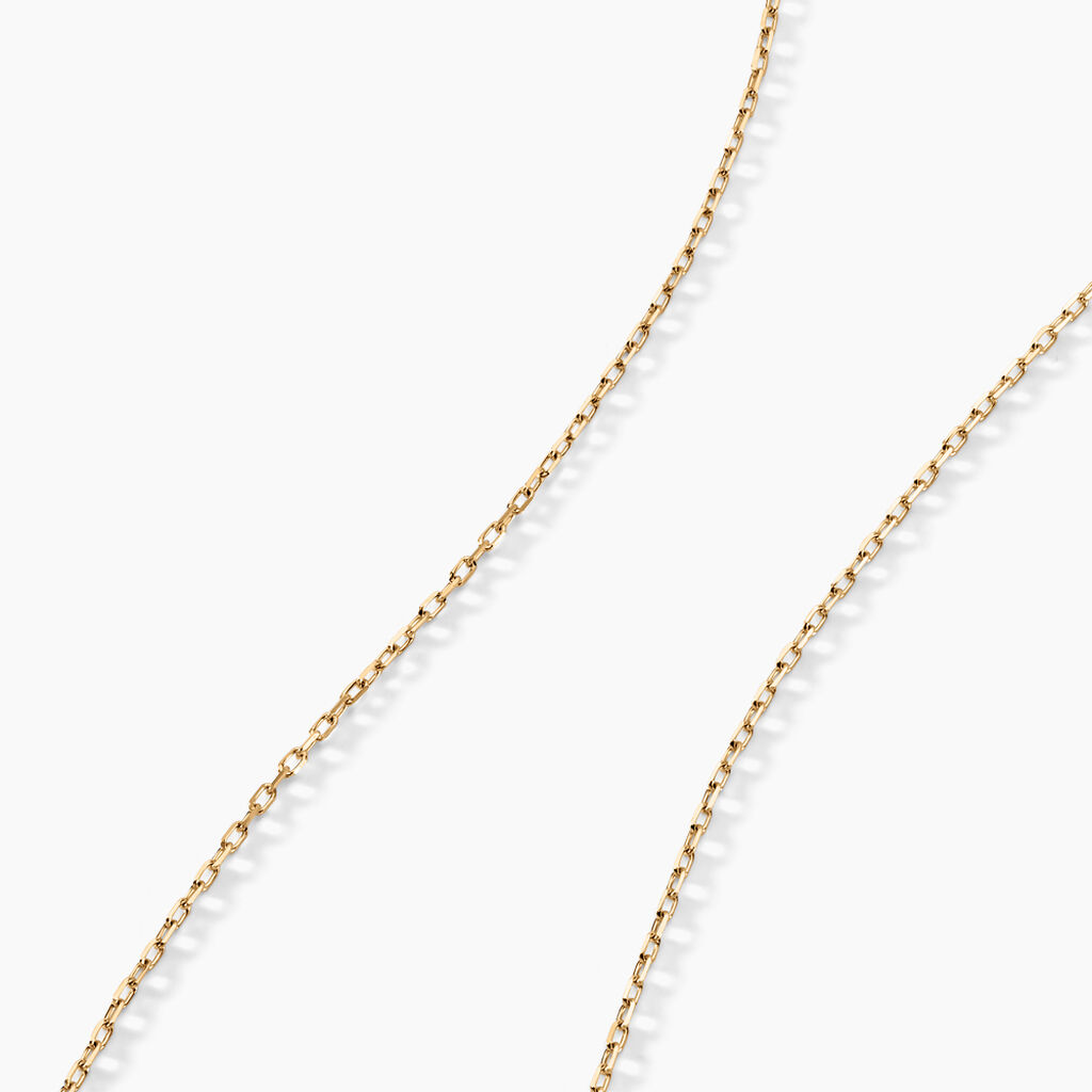 Chaîne Igoa Maille Forçat Diamantee Or Jaune - Chaines Unisex | Histoire d’Or