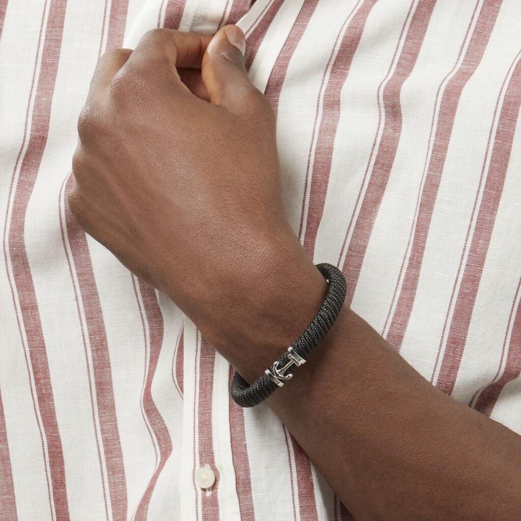 Bracelet Solal Acier Blanc - Bijoux Ancre Homme | Histoire d’Or