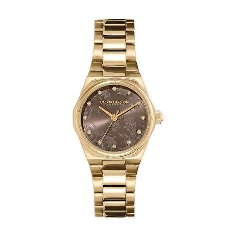 Montre Olivia Burton Mini Hexa Marron - Montres Femme | Histoire d’Or