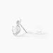 Boucles D'oreilles Puces Clothilde Or Blanc Oxyde De Zirconium - Clous d'oreilles Femme | Histoire d’Or
