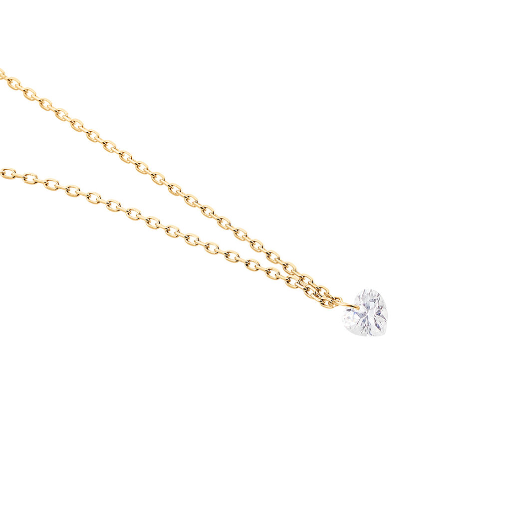 Collier Crush Plaqué Or Jaune Oxyde De Zirconium - Colliers fantaisie Femme | Histoire d’Or